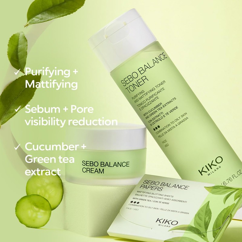 KIKO Milano Sebo Balance Papers | Mattifying Face Wipes