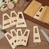 BENECREAT 9PCS Segmented Bowl Wedgies, Almond White Trapezoidal Segmented Bowl