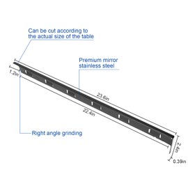 2 PCS Stove counter gap cover, Stove Counter Side Gap Guards, Oven Gap Filler aluminum alloy Heat Resistant and Easy to Clean 23.6'' (ABLACK 0.07''-0.35'')