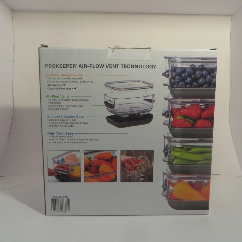 Progressive ProKeeper+ Fresh Produce Keeper set of 4 with Air-Flow