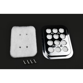 Fippeddly Chrome Cab Fresh Air Filter For Kenworth 800 W800 W900 W900L T450 1986+