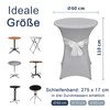 Alishomtll Set of 1 Bar Table Covers with Bow, Diameter
