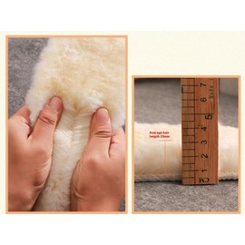 Genius Australian Sheepskin Wool Shoe Insoles for Kids, Warm Wool Shoe Inserts,Children Shoe Insoles for Boots, Fleece Snow Shoe Inserts (30 (20cm,7.9"))