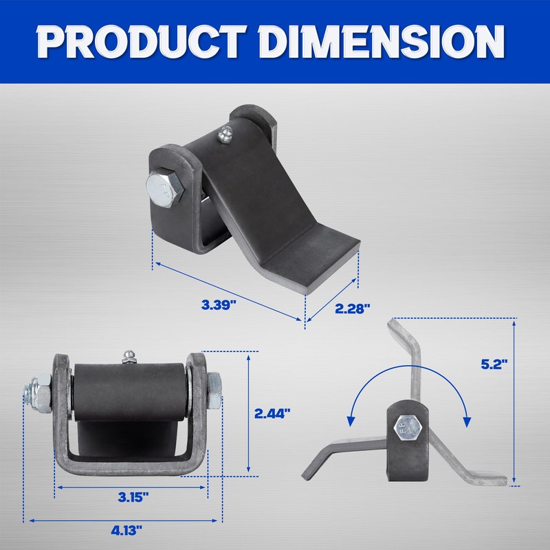Lonffery Steel Dump Trailer Hinge, Weld on Heavy Duty Trailer