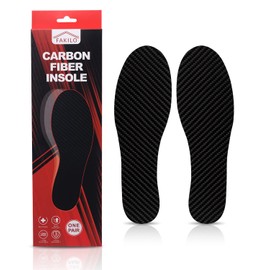 Carbon Fiber Insole Insert for Turf Toe, Hallux rigidus, mortons Toe, Arthritic Toe, 1.6MM Rigid Inserts Carbon Fiber Foot Plate Prevent Bending and Pain - 221mm
