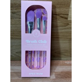 SPECTRUM BRUSH CLUB 3 Piece Makeup Brush Set (Foundation, Complexion, & Shader)
