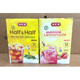 HEB Half & Half Ice Tea & Strawberry Lemonade 24 pk (Dented Pack) *BB:8/25*