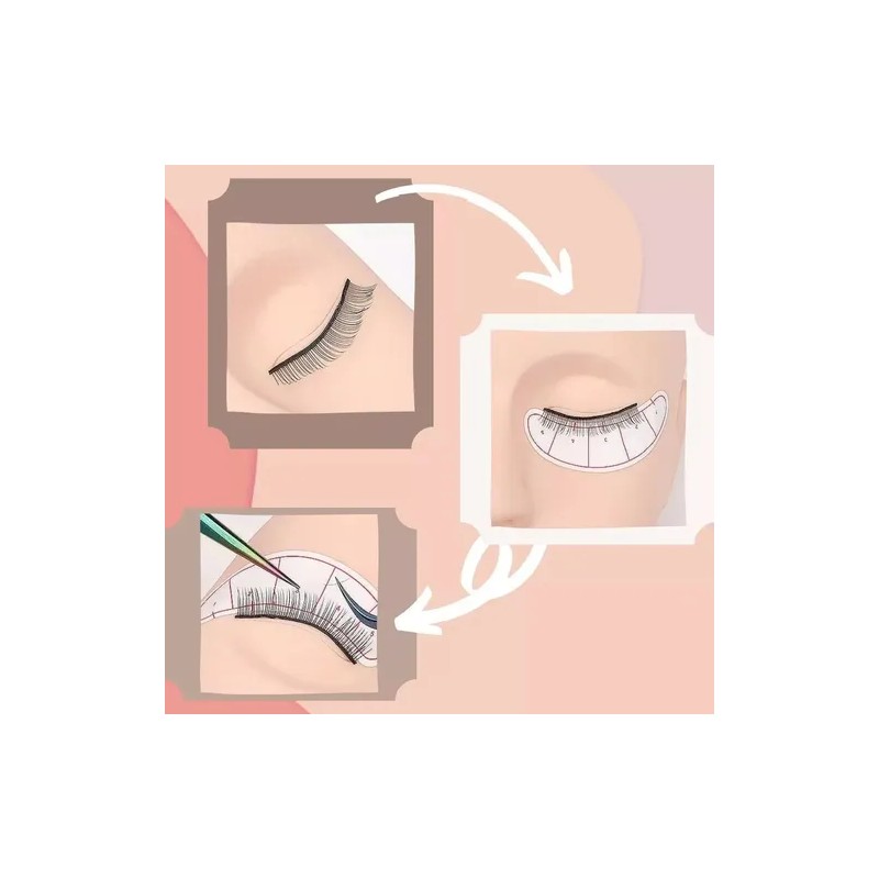 Parches Guía Extensión Pestañas Eyelash Extension Guide Patches, 420 Pcs