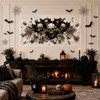 Halloween Decorations Outdoor, Plastic Backdrop 65" x 32.7", Skull Halloween