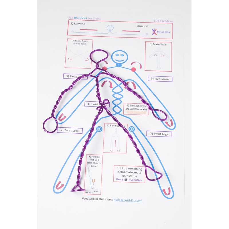 Twist-Kits Billie Bendy (Easy Bend) - DIY Creative Wire Statue