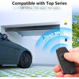2 Pack Gate Remote Control Fob, 433.92 MHz Gate Fob, Remote Control for Gate Compatible with CAM TOP432NA, TOP432EE, TOP432EV