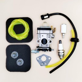 CLCHUN Carburetor Set For Harbor Freight Predator 52cc Earth Auger 56257 57341 With Air Filter Spark Plug, Silver