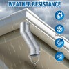 Tfro & Cile Rain Chain Gutter Adapter Silver Installation Suit