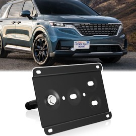 Front Bumper License Plate Mount Compatible with 2018-up Kia Stinger No Drill Front Tow Hook License Plate Frame Anti-Theft Bracket Holder Mounting Kit Car Accessories