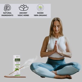 Vimoksha Mogra Incense Sticks-Bulk Pack-100% Natural-Organic-Chemicals Free-for Yoga-Prayer-Meditation-Purification-Relaxation-Positivity-240 Gm-135 Sticks with Incense Holder (Mystic Mogra)
