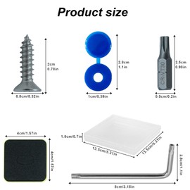 ZEKUN Anti Diebstahl Kennzeichen Schrauben Fitting kit Kennzeichen Schrauben Motorrad Diebstahlschutz Kennzeichen Schrauben Edelstahl Set Schrauben und Kappen Set für Autos und Motorräder