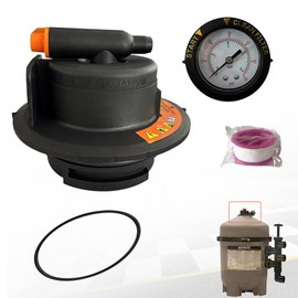 NBWIYQP DEX2420MAR2 Manual Air Relief Assembly, Compatible with Pro Grid De Swimclear and Swim Clear Cartridge Filters with Teflon Tape and O-Ring, 2420MAR2 Air Relief Valve