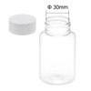 sourcing map 3.4 oz/100ml PET Plastic Lab Chemical Reagent Bottle