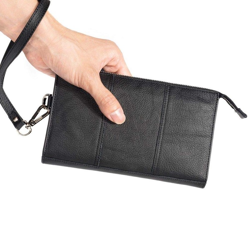 DFV mobile - Exclusive Genuine Leather Case Handbag Compatible with