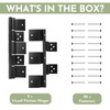 2 Pack RV Entry Door Hinge Kit, 5 Leaf RV