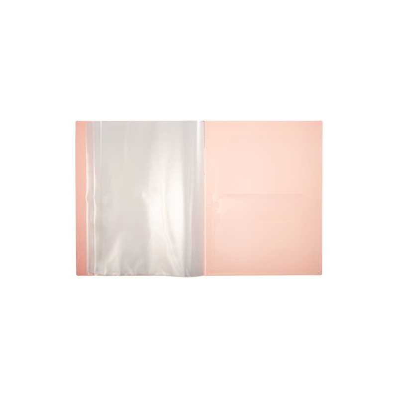 Kingjim Clear File Transparent Favorites 40 Pocket A4 Vertical Pink