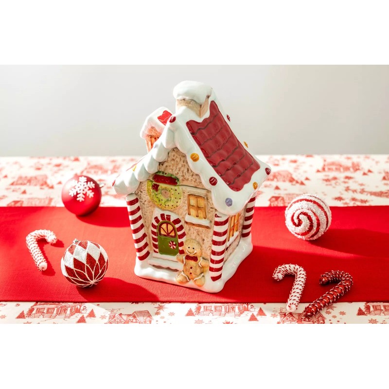 Potter's Studio Gingerbread House Cookie Jar 2.4 Qt.