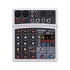 Portable 4 Channels BT Audio Sound Mixer Multifunctional Mixing DJ