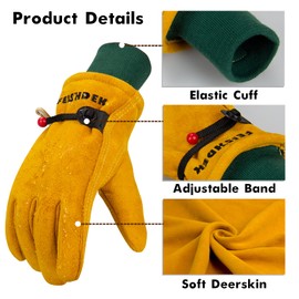 Kids Waterproof Winter Work Gloves (X-Large, 12-14 Years Old)