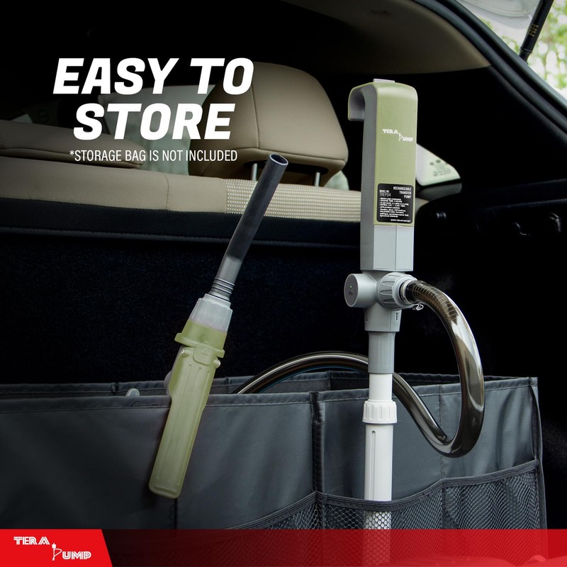 TERA PUMP High Volume Rechargeable Battery Gas Can Pump [2nd