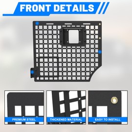 WOLFSTORM Truck Bed Side Molle Panel for Ford F-150 2015-2025, Truck Molle Panel 5.5FT Molle Panel Cargo Storage Shelf System Replacement for 15-25 Ford F150 5.5’ Short Bed Accessories, Rear