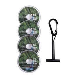 Raprance Tippet Line with Bracket Fly Fishing Leader Trout Freshwater Saltwater 30m (4-5-6-7X