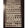 Rustic Mini Letter Stickers 3 sheets per