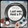 KIRKAS 10X Magnifying Glass with Light and Stand, 2-in-1 Any