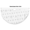 35.4in Christmas Tree Skirt Round Shape Soft Comfortable White Christmas