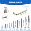 Socell 61pcs Crib Bunk Bed Furniture Hardware Replacement Kit, Stainless