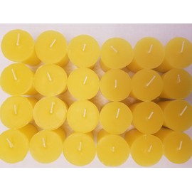 24-Piece Votive Candles - Lemon Scented 15 Hour - Perfect Yellow Votives