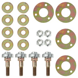 SOLUSTRE 4pcs Rocking Chair Bearing Glider Hardware Gaming Bolts Patio Lawn Dining Room Desk Screws Leveling Kit Furniture Legs Iron