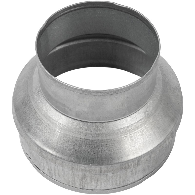 6" to 4" Inch Galvanized Steel Round Duct Reducer -