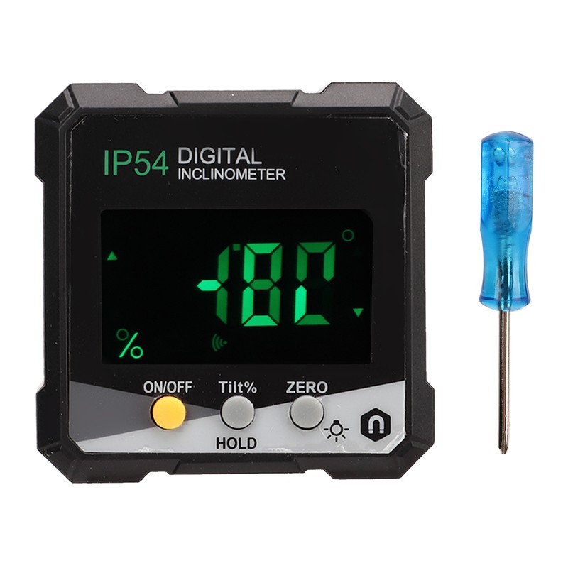 Digital Inclinometer LCD Display Protractor Magnetic Level Box Angle Finder