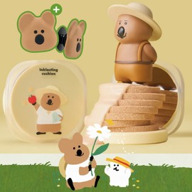 THE FACE SHOP Inklasting Cushion Slimfit 12g*2ea & Smarttok Set 3items [Dinotang Edition], Shade:V201