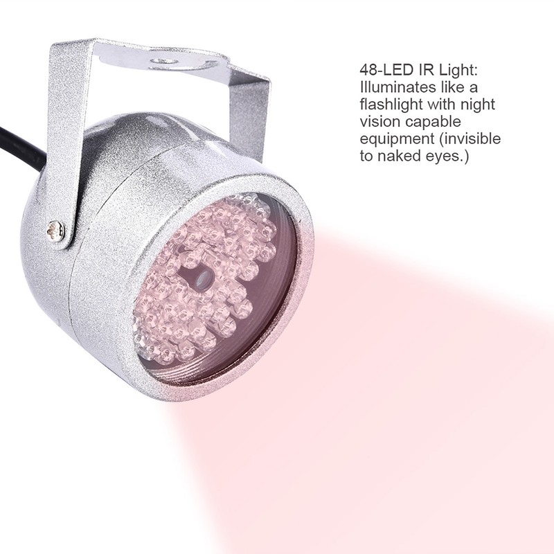 48 LED IR Illuminator Lights Waterproof Infrared Night Vision Light