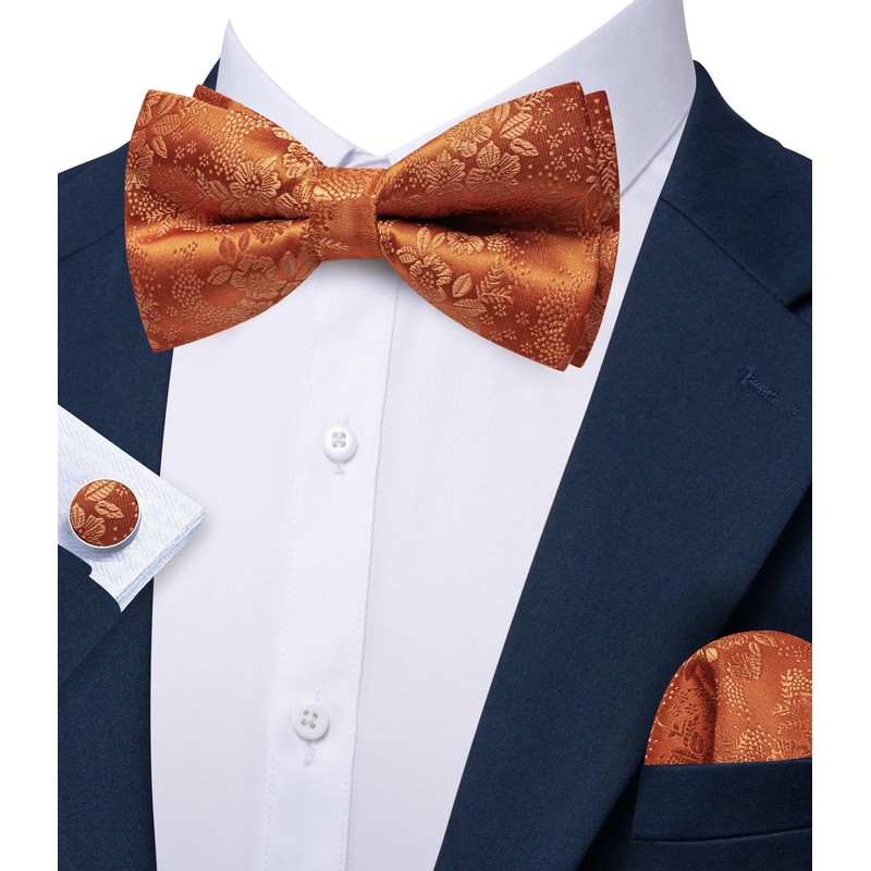 Barry.Wang Royal Blue Bow Ties for Men Pre-tied Bow Tie