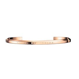 Daniel Wellington DW00400003 Bangle Bracelet, Classic Cuff, Women's, Men's (Rose Gold/Small), No Stone