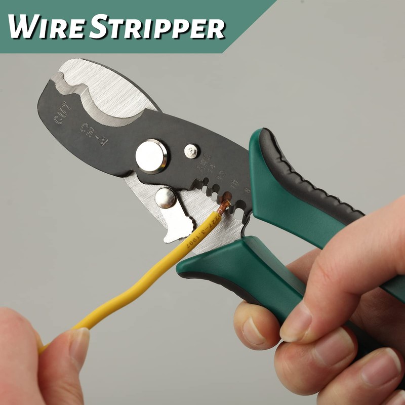 SPEEDWOX 7 Inches Wire Strippers Cutter Pliers Multi-Function Hand Tool