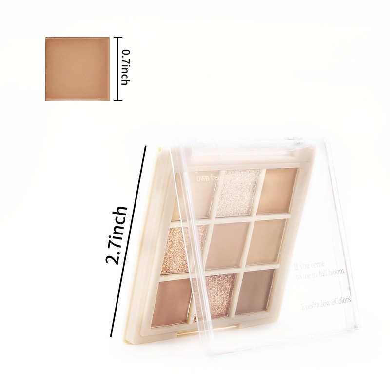 Boobeen Nude Eyeshadow Palette - Matte and Shimmer Makeup, Highly