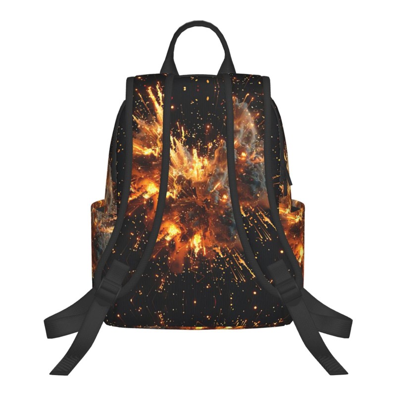 AOLXDE Explosion Firework 3d Lightweight Outdoor Backpack Functional Bag For