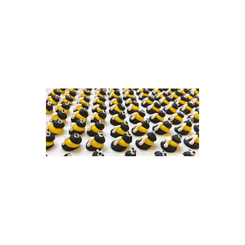 12 Sugar Mini Bees- Gorgeous, Edible and Handmade with Love