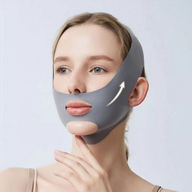 Beauty Seamless Mask Pressure Lifting Beauty Band Face gray