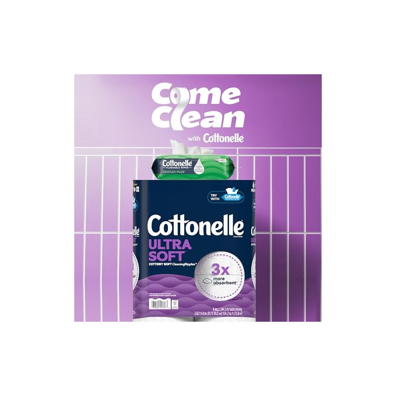 Cottonelle GentlePlus Flushable Wet Wipes with Aloe & Vitamin E,