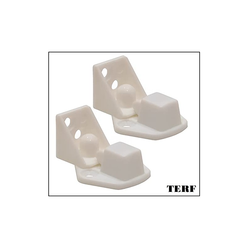 TERF® Peglock Style Cupboard Cabinet Door Catch White Nylon Spring